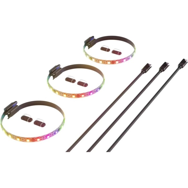 HYTE LS10 qRGB LED Strip Set 3x Lightstrips RGB Beleuchtung PC Gehäuse – Neu