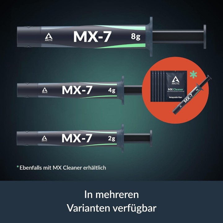 ARCTIC MX-7 2g Wärmeleitpaste 6.2W/mK CPU GPU PS5 PC Laptop