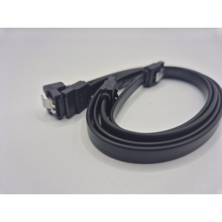 6er-Set Gigabyte SATA-Kabel 6 Gb/s, gewinkelt/gerade, 45 cm, schwarz, HDD/SSD