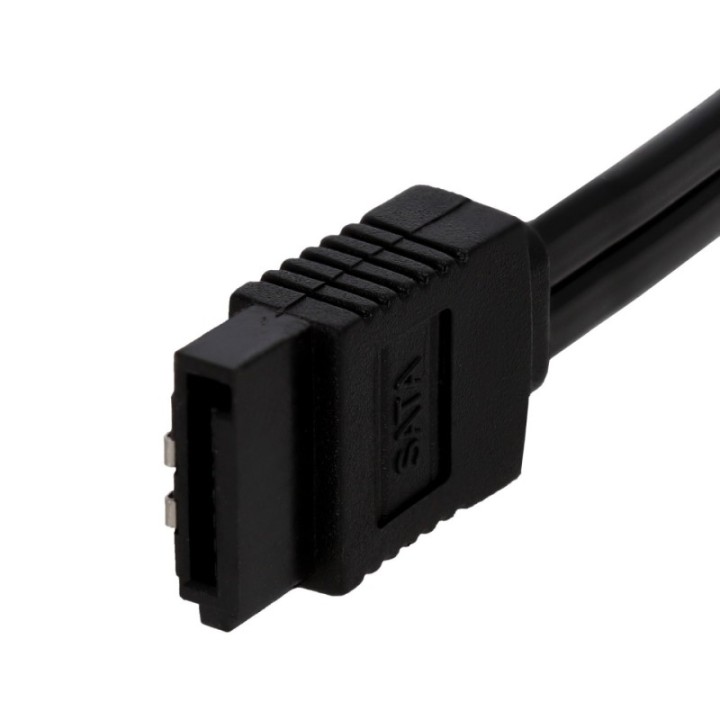 SATA Kabel gewinkelt 45cm 6Gb/s Datenkabel für SSD HDD Mainboard schwarz 6 Stück